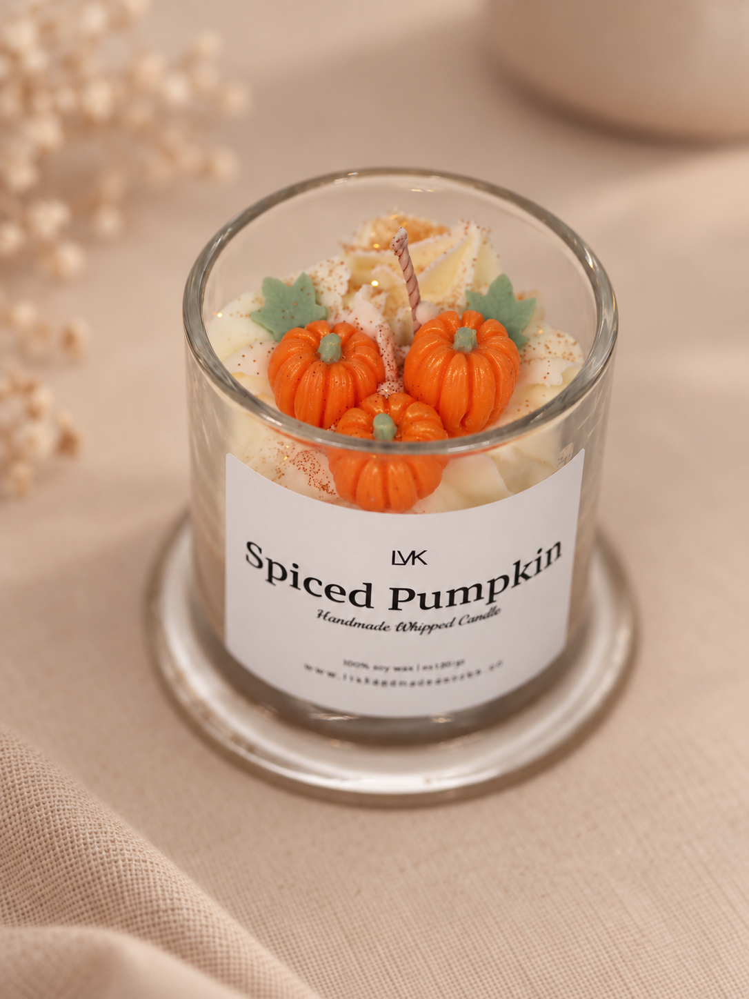 spiced pumpkin kaars met pompoenen spiced pumpkin kaars met pompoenen