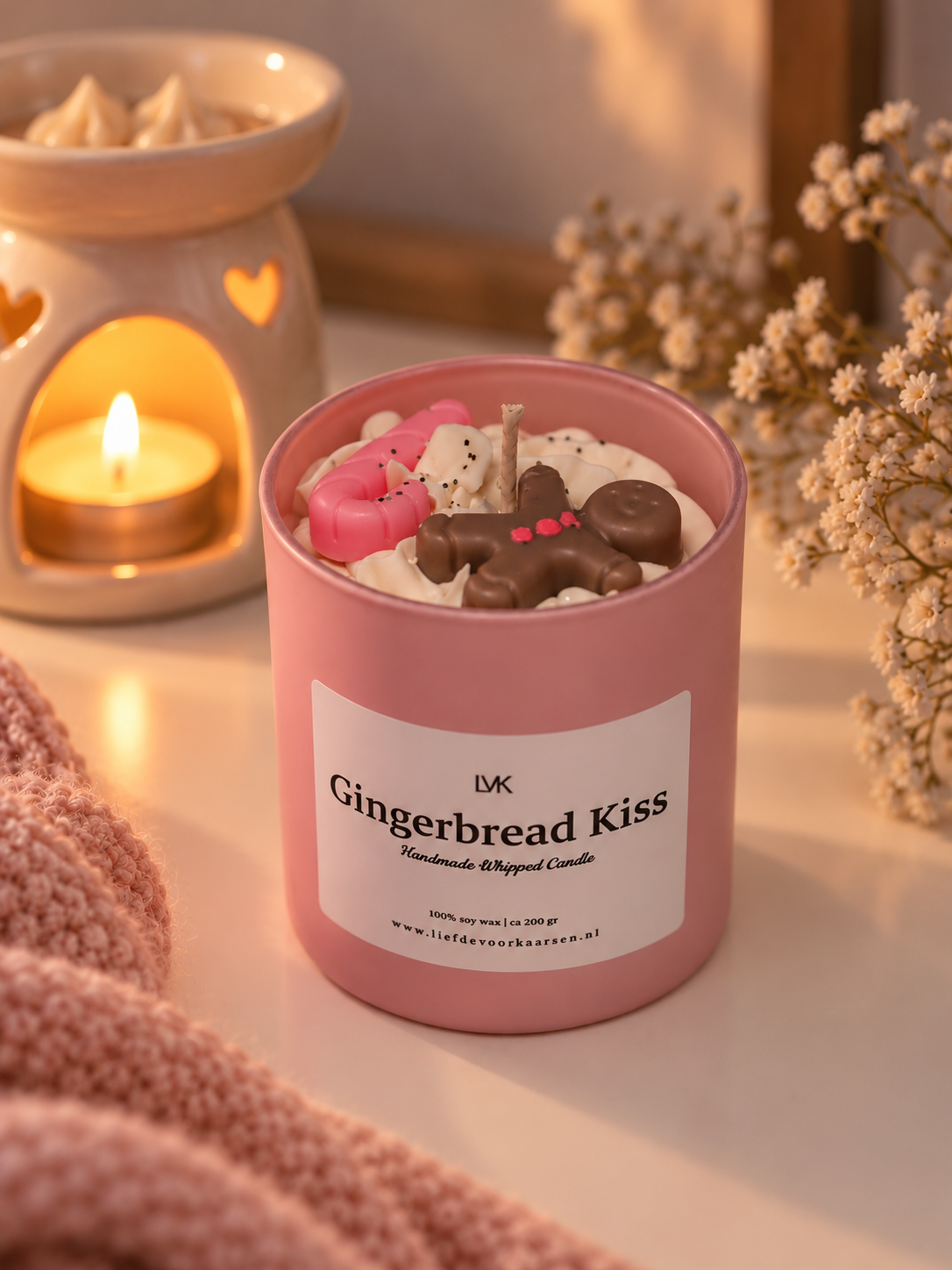 gezellige gingerbread kiss kaarscompositie gezellige gingerbread kiss kaarscompositie