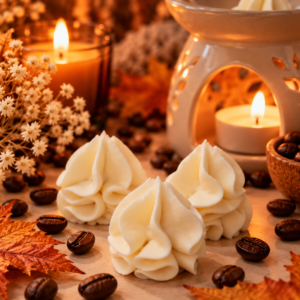 Home koffie waxmelts in warme herfstgloed
